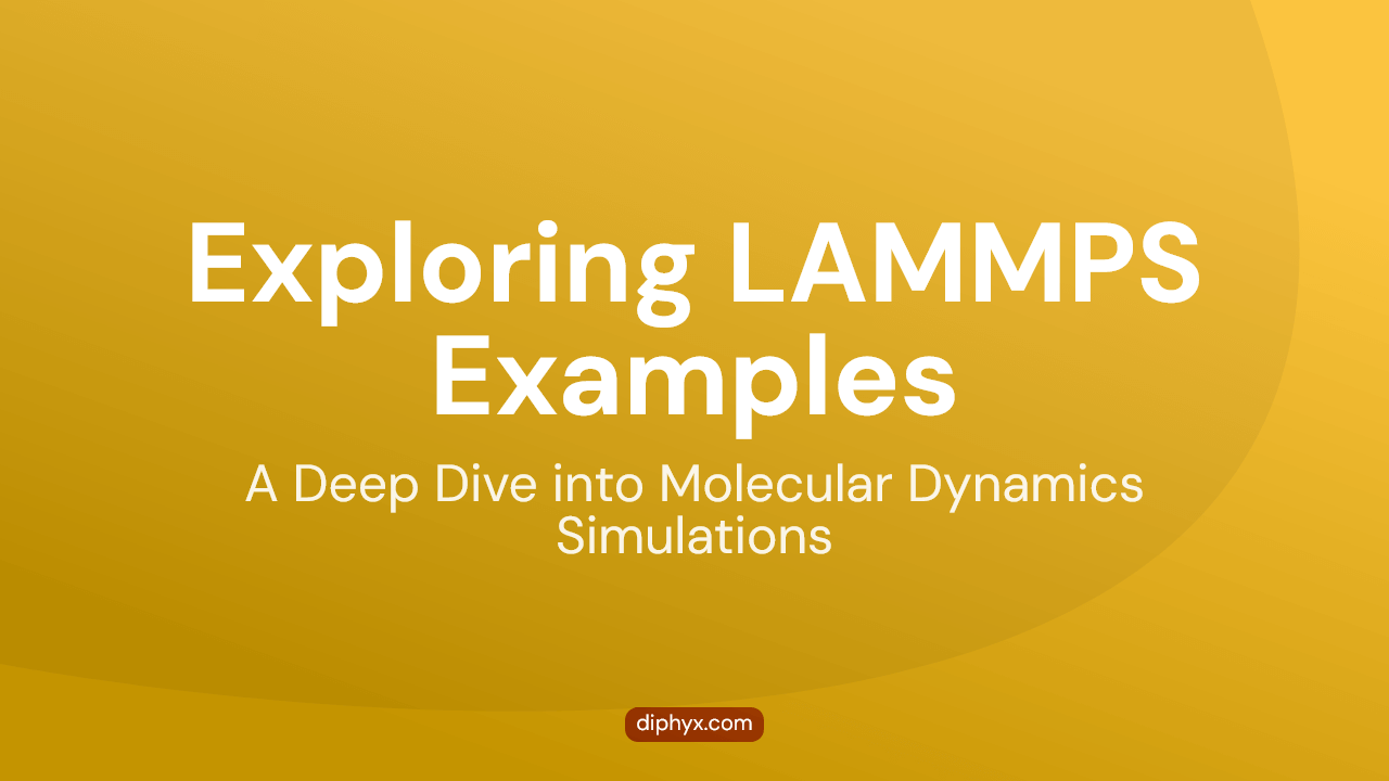 Exploring LAMMPS Examples